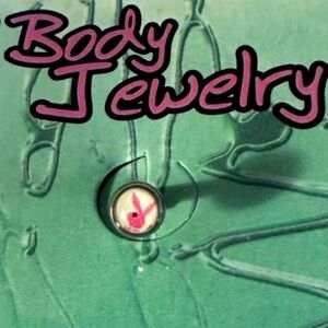 3/$48 Body Jewelry|NWOT Round TopFlat Bottom Bar Pink Bunny BUY 2 get a 3rd Free